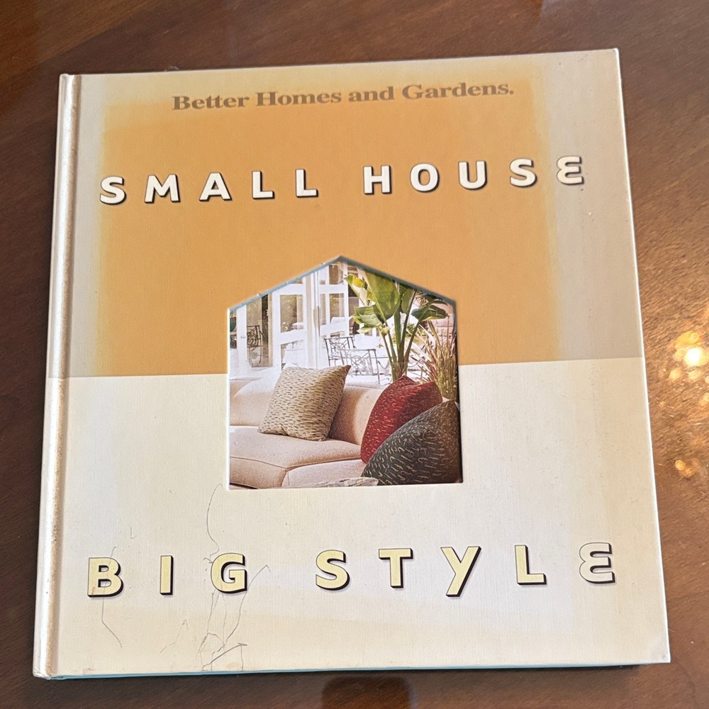 Better Homes and Gardens Tan and Cream Coffee Table Book